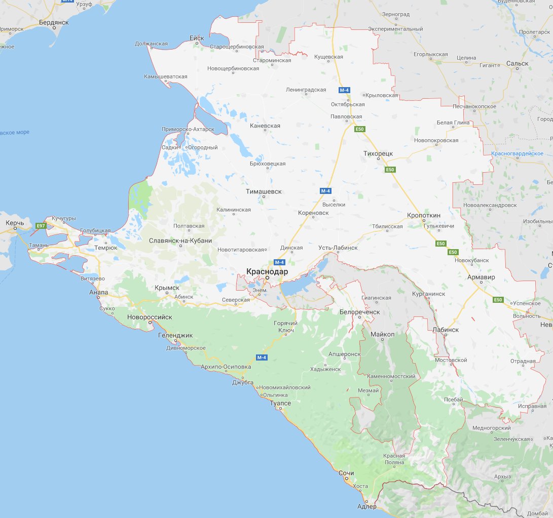 Город Курганинск Краснодарский край на карте